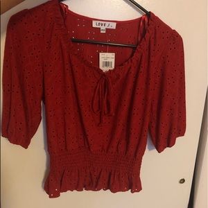 Beautiful red blouse